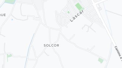 Kaart met de situering van het hotel