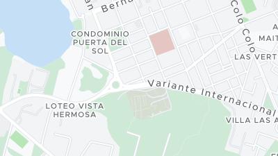 Kaart met de situering van het hotel