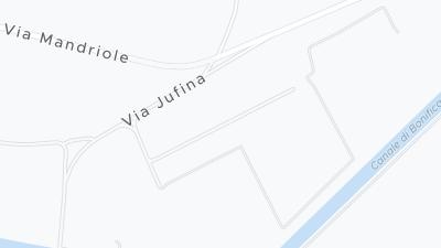 Kaart met de situering van het hotel