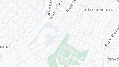 Kaart met de situering van het hotel