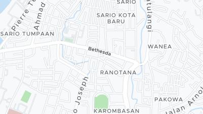 Mapa de localização do hotel