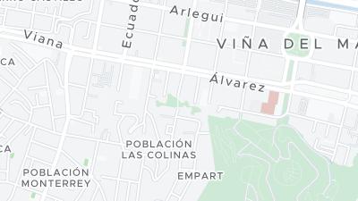 Kaart met de situering van het hotel