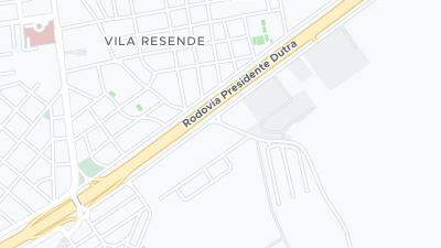 Kaart met de situering van het hotel