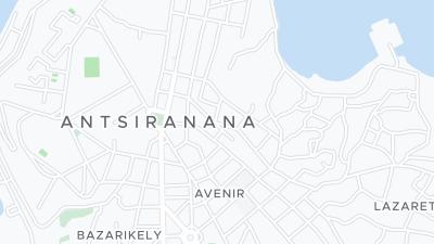 Kaart met de situering van het hotel