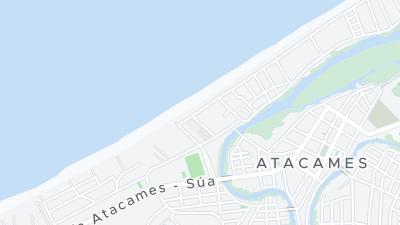 Kaart met de situering van het hotel