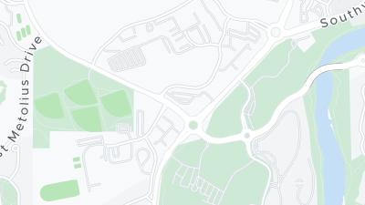 Kaart met de situering van het hotel