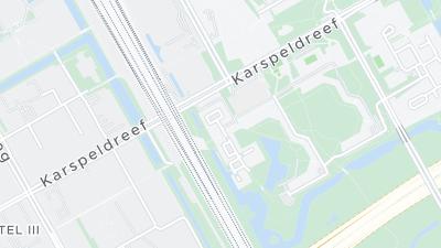 Kaart met de situering van het hotel