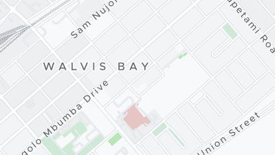 Kaart met de situering van het hotel