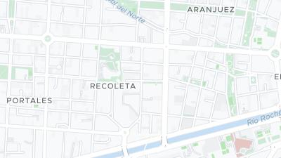 Kaart met de situering van het hotel