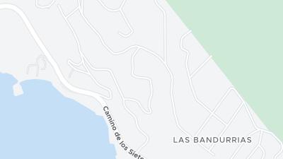 Kaart met de situering van het hotel