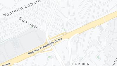 Kaart met de situering van het hotel