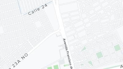 Kaart met de situering van het hotel