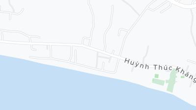 Kaart met de situering van het hotel