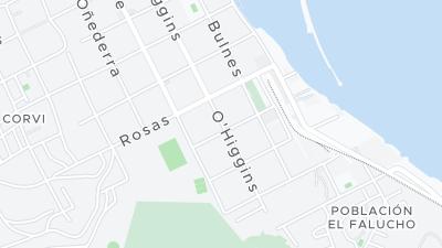 Kaart met de situering van het hotel