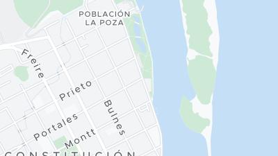 Kaart met de situering van het hotel