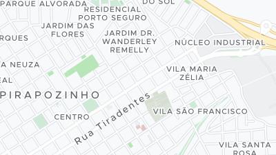 Kaart met de situering van het hotel