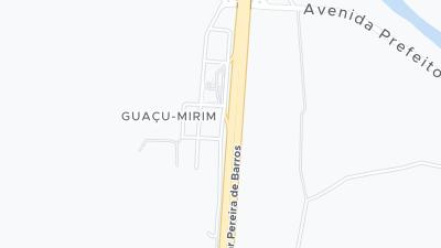 Kaart met de situering van het hotel