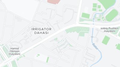 Kaart met de situering van het hotel