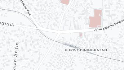 Mapa de localização do hotel