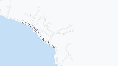 Kaart met de situering van het hotel