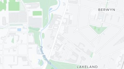 Kaart met de situering van het hotel