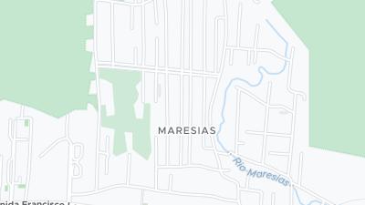 Kaart met de situering van het hotel