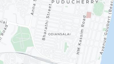 Kaart met de situering van het hotel