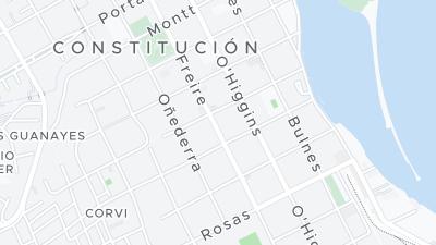 Kaart met de situering van het hotel