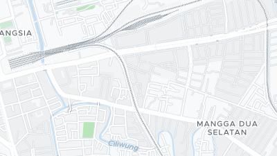 Kaart met de situering van het hotel