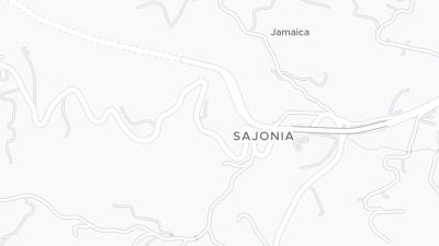 Kaart met de situering van het hotel