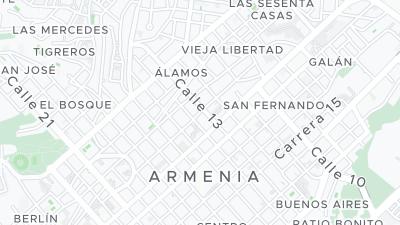 Kaart met de situering van het hotel