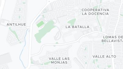 Kaart met de situering van het hotel