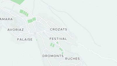 Kaart met de situering van het hotel