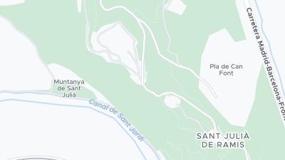 Mapa de localização do hotel