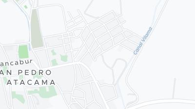 Kaart met de situering van het hotel