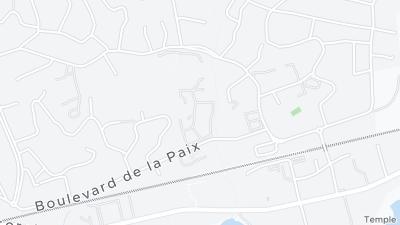 Kaart met de situering van het hotel