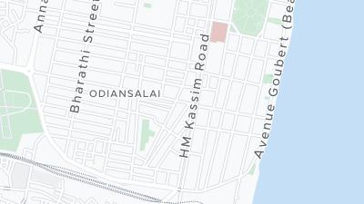 Mapa de localização do hotel