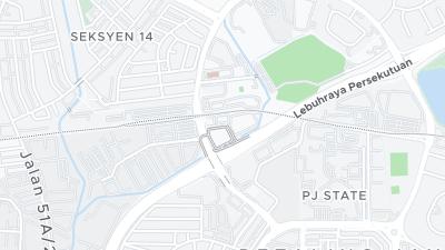 Mapa de localização do hotel