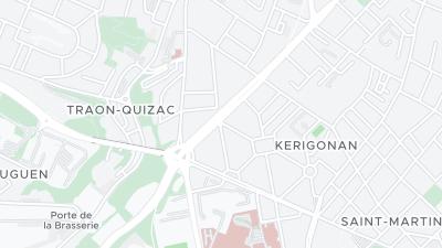 Kaart met de situering van het hotel