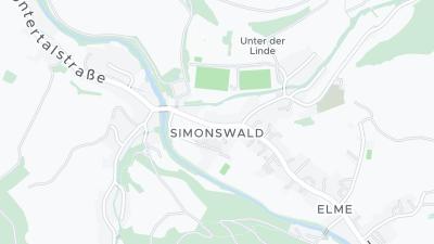 Mapa de localização do hotel