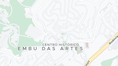 Kaart met de situering van het hotel