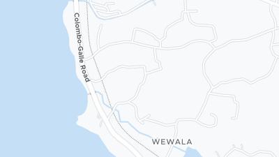 Kaart met de situering van het hotel