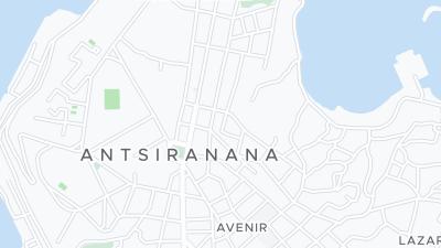 Kaart met de situering van het hotel