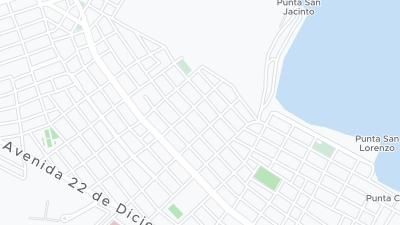 Kaart met de situering van het hotel