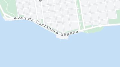 Kaart met de situering van het hotel