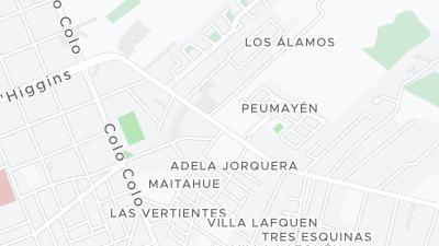 Kaart met de situering van het hotel