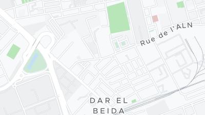 Kaart met de situering van het hotel