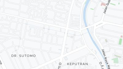 Kaart met de situering van het hotel