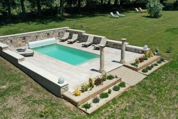 민박 Domaine La Lauren Avec Piscine Chauffée Et Jacuzzi