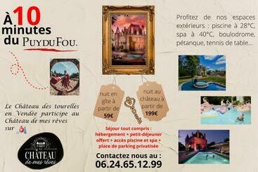 ベッドアンドブレックファースト Le Château Des Tourelles En Vendée
